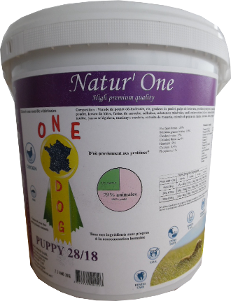 one dog puppy 28/18 5kg